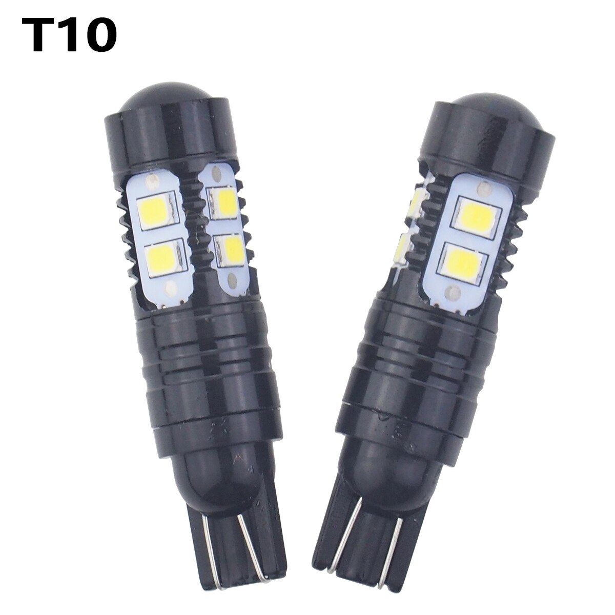 2 pcs 1000LM H1 H3 T10 Auto LED Mistlamp High Power LED Mistlamp 50 W 6000 K Zwart case Anti-fog Lamp z70