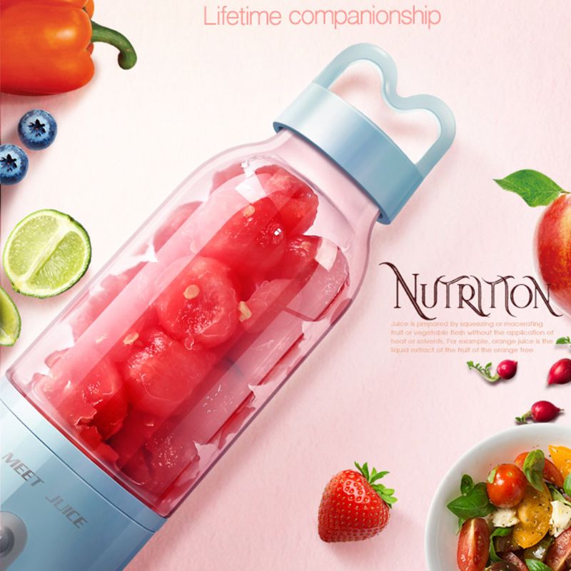 Mini Portable Electric Fruit Juicer Personal Juice Cup Charging Small Smoothie Maker Blender Kitchen Mixer Machine Home
