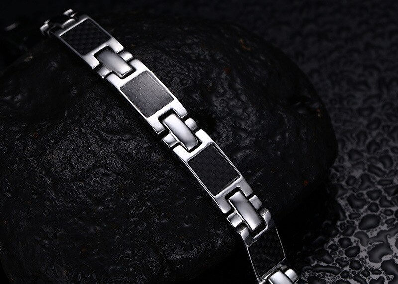 Zorcvens Mannen Magnetische Armbanden & Bangles Voor Mannen Sieraden Gezondheidszorg Carbon Fiber Hand Armbanden Bangles