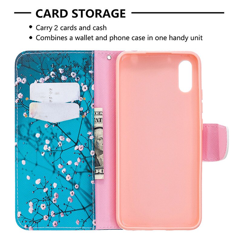 Redmi 9a leren hoesje voor fundas xiaomi redmi 9a hoesje magnetische flipcover voor xiomi redmi 9a 9 a telefoonhoesje