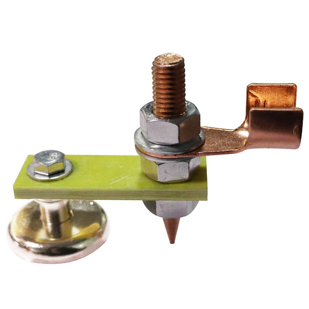 Strong Magnetic Welding Support Ground Clamp Welding Magnetic Head Safety Wire Holder With Copper Tail Welding Equipment: With Wire Clamp