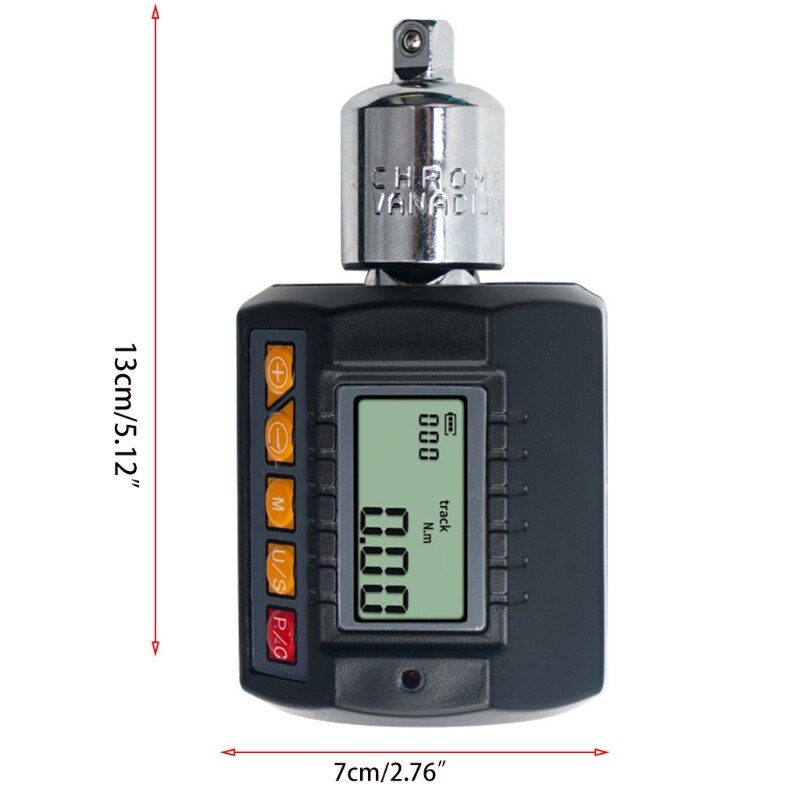 Adjustable Torque Meter Adapter Bike Car Repair Tools 1/2 Drive Size Electronic Digital Display Torquemeter Large Screen