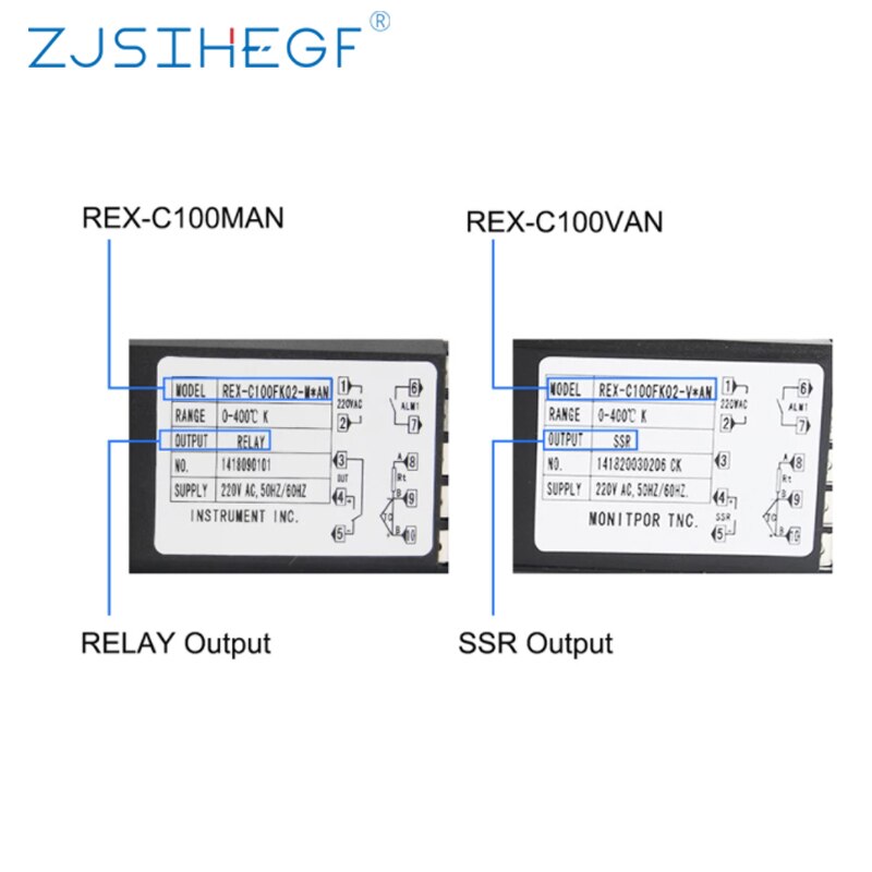 REX-C100 Dubbele Output Ssr Relais Ac 220V Digitale Thermostaat Intelligente Digitale Pid Temperatuurregelaar