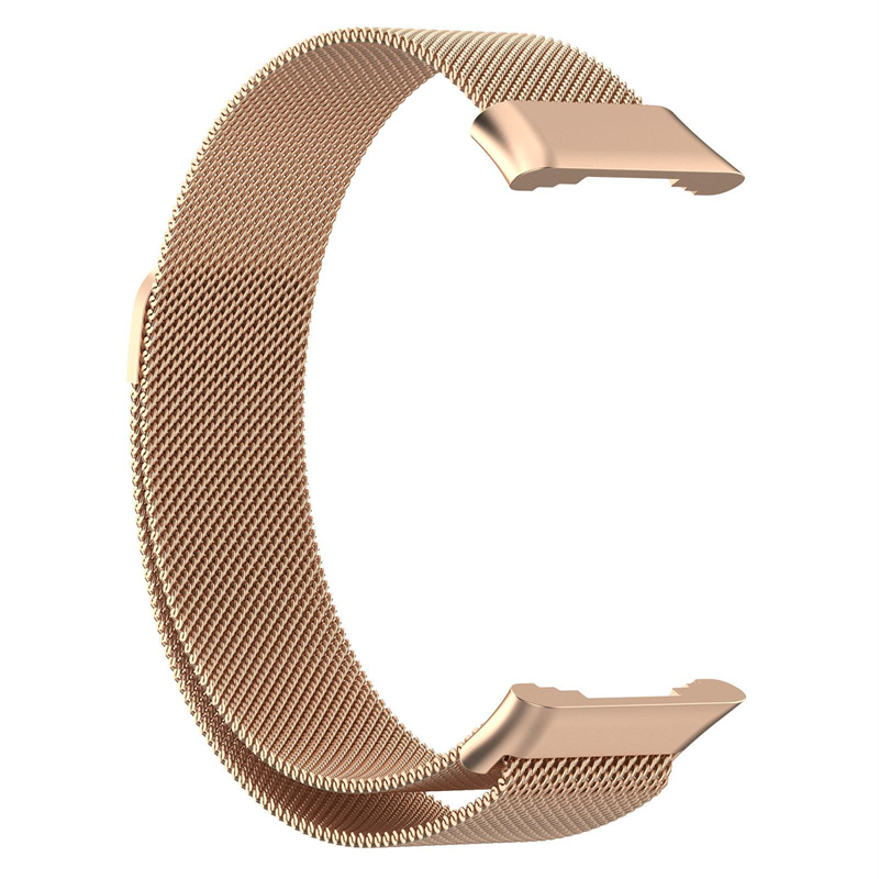 til oppo klokke gratis rustfritt stålrem magnetisk løkke armbånd metallrem til oppo klokke gratis nfc menn kvinner armbånd corrrea: Brun