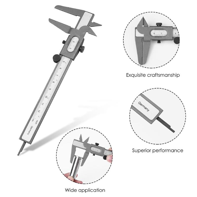 120mm High-precision Mini Metal Calipers Gauge Micrometer Paquimetro Measuring Stainless Steel Measuring Tool
