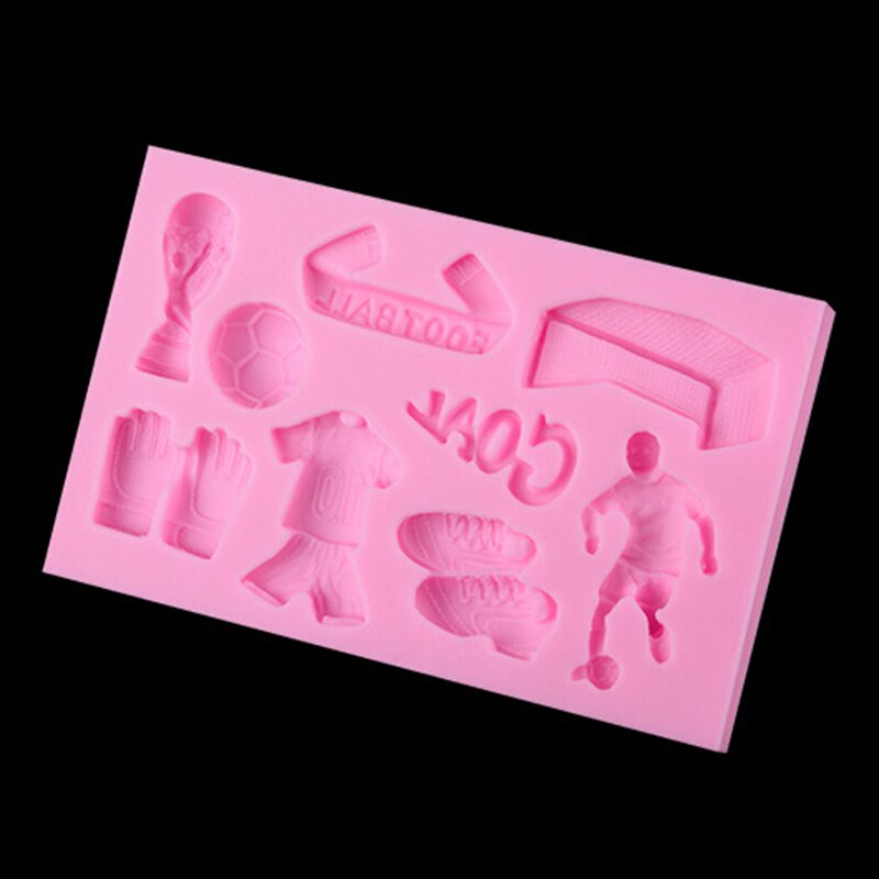 Football Theme Baking Mold Silicone 3D Silicone Cake Decorate Chocolate Fondant Mold For Cupcake