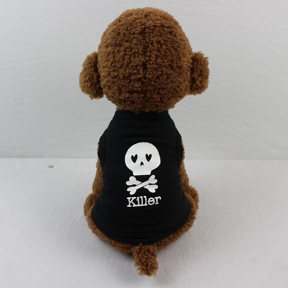 Pet Dog Shirt Hond Kleding Katoenen T-shirt Puppy Kostuum Voor Kleine Hond Vest Voor Honden Zomer Huisdier Kleding Chaleco perro Mascota