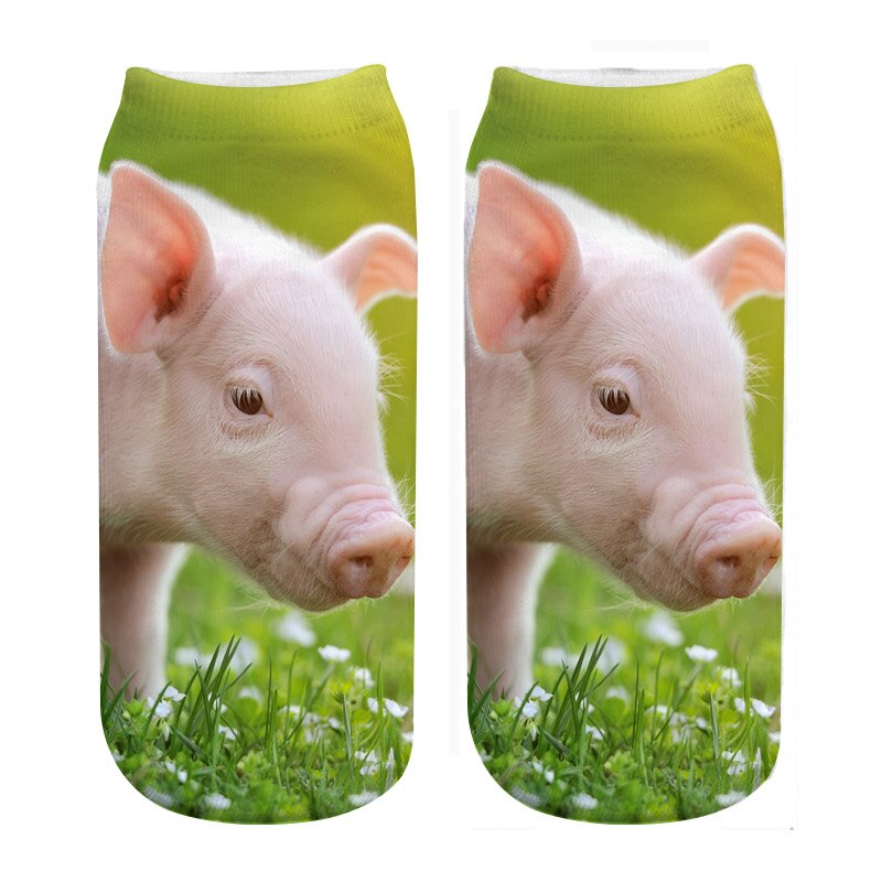 RUNNING CHICKcute pig 3d print sokjes