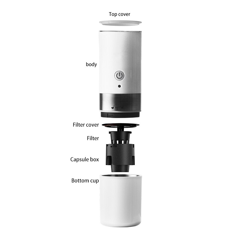 Portable American Coffee Machine for Car Nespresso Dolcegusto Capsule Espresso Machine Coffee Powder