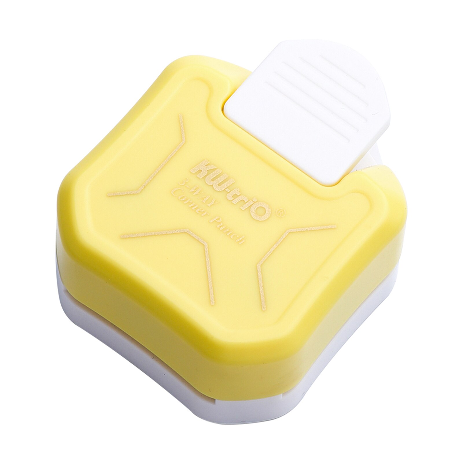 KW-trio 3-in-1 Corner Rounder Punch R4/R7/R10mm Round Corner Trimmer Cutter for Card Photo Paper Laminating Pouches: Orange