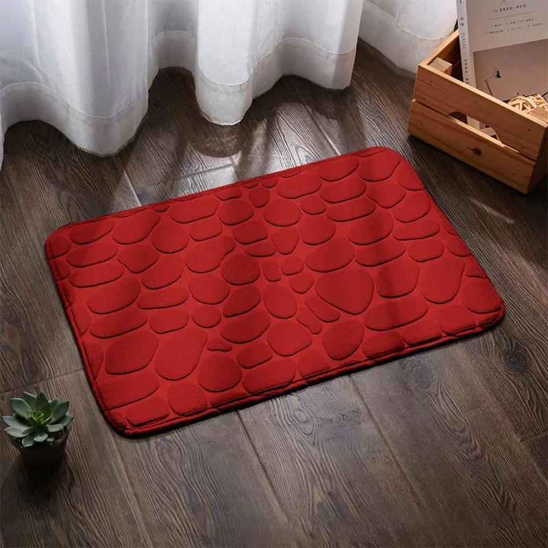 Absorbierende Schlecht bat matt Kopfstein pflaster geprägt rutsch feste matt Boden teppich Duschraum Fuß matt Erinnerung Schaum Kopfstein pflaster matt 40x60cm: verrotten