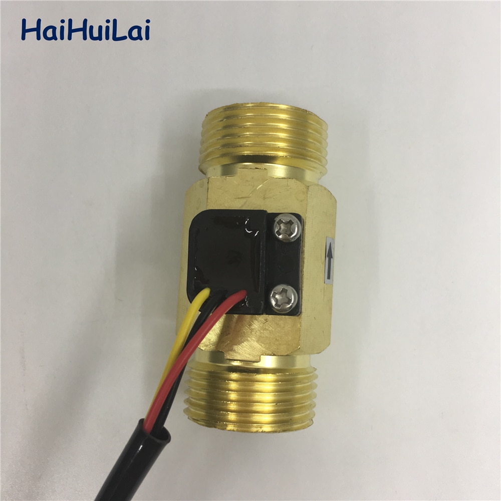Npt 3/4 "DN20 Water Koper Messing Hall Flow Sensor Turbine Meter