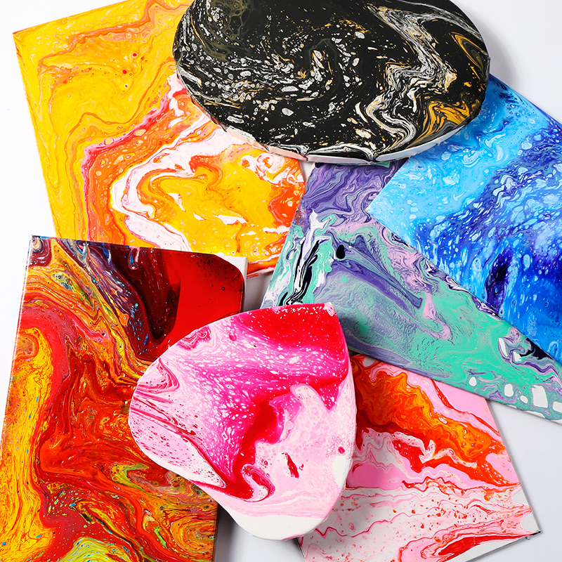 75ml pigment akrylmaling sæt kunst flydende akryl maling til maling håndværk hældning medium lærred til maleri olie tegning diy