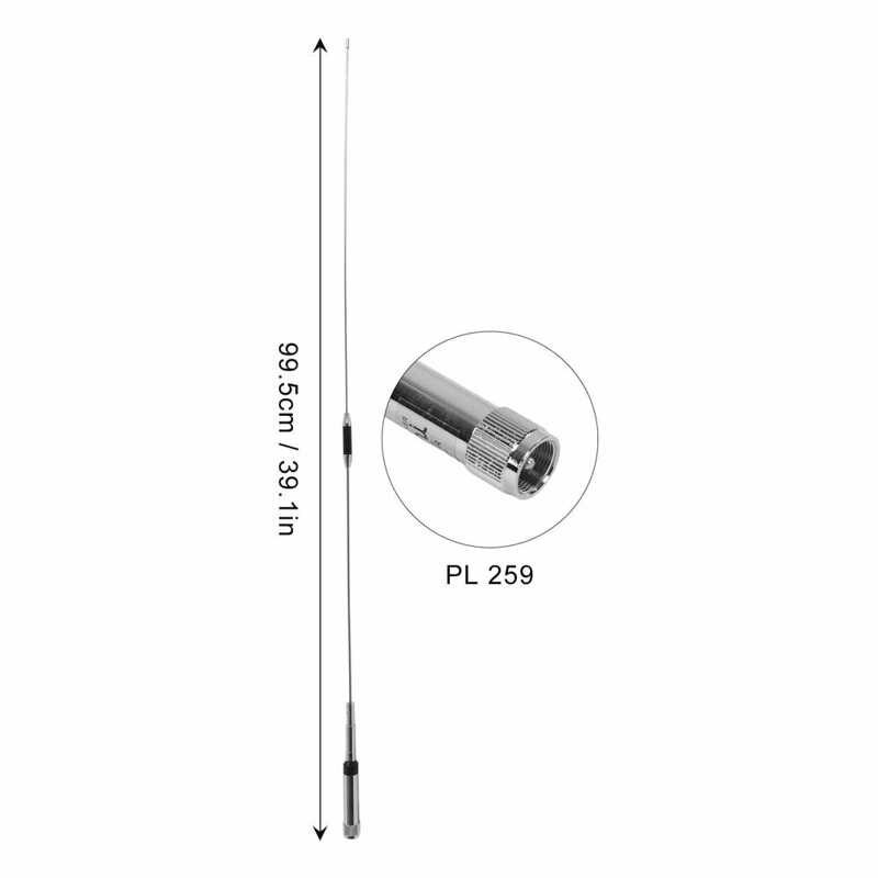 Dual Band Aerial SL16‑J/M Connector Car VHF UHF Antenna for ICOM IC-2200H IC-2720H F121S