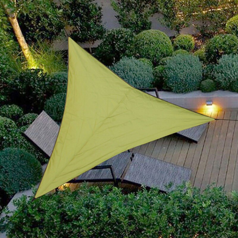Toldo parasol tipo vela con protección UV para jardín exterior y patio, pantalla contra rayos UV, cubierta tipo sombrilla: green 3x3x3m