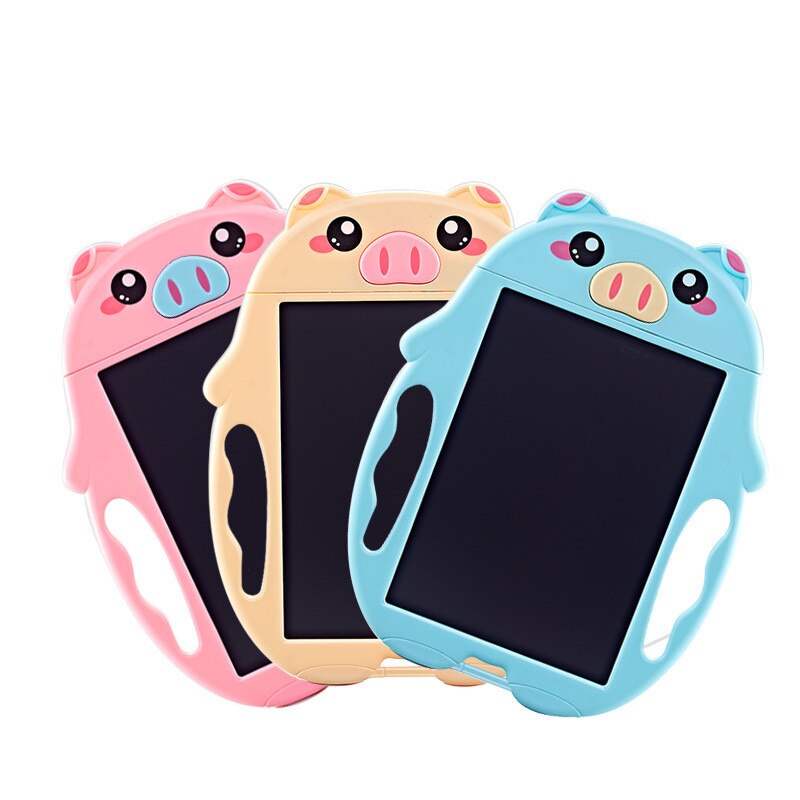 Tablette de dessin animé colorée pour enfants, tableau d&#39;écriture d&#39;animaux, écran LCD de 9 pouces, jouets éducatifs pour filles