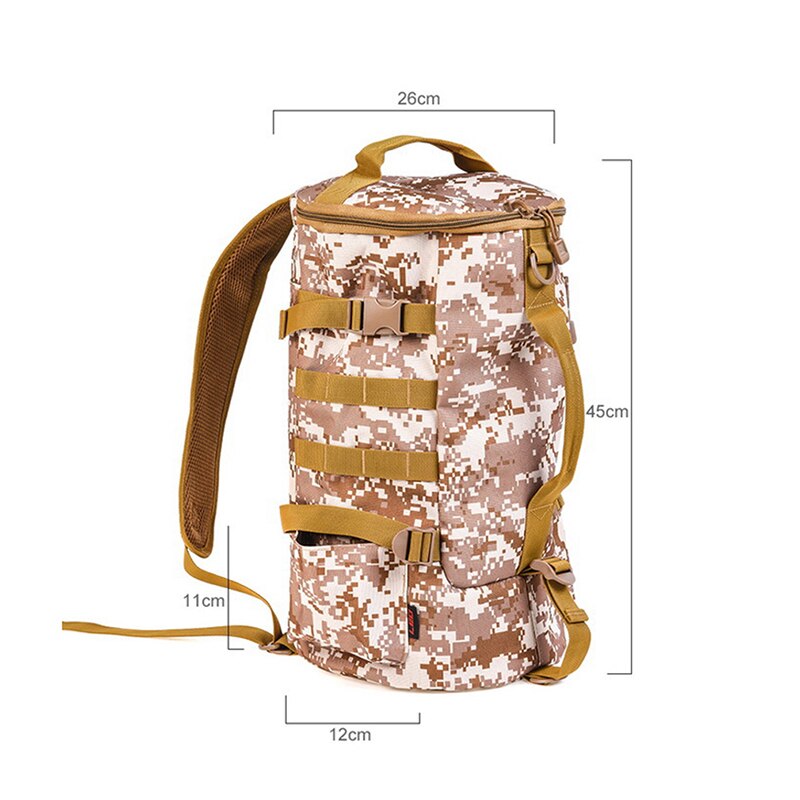 Multi-function Waterproof Fishing Bag Outdoor Waist Bag Shoulder Spool Lure Storage Bags Cylindrical Fishing Tackle Backpack