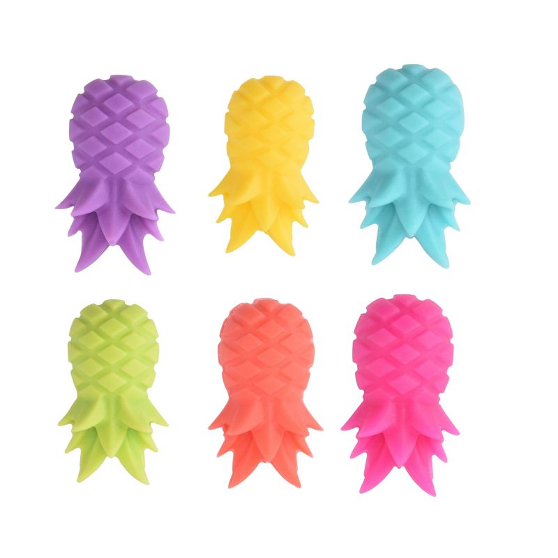 Charms Wijn Stoppers Ananas Wijn Fles Stoppers Silicone Herbruikbare Drank Fles Stoppers: C