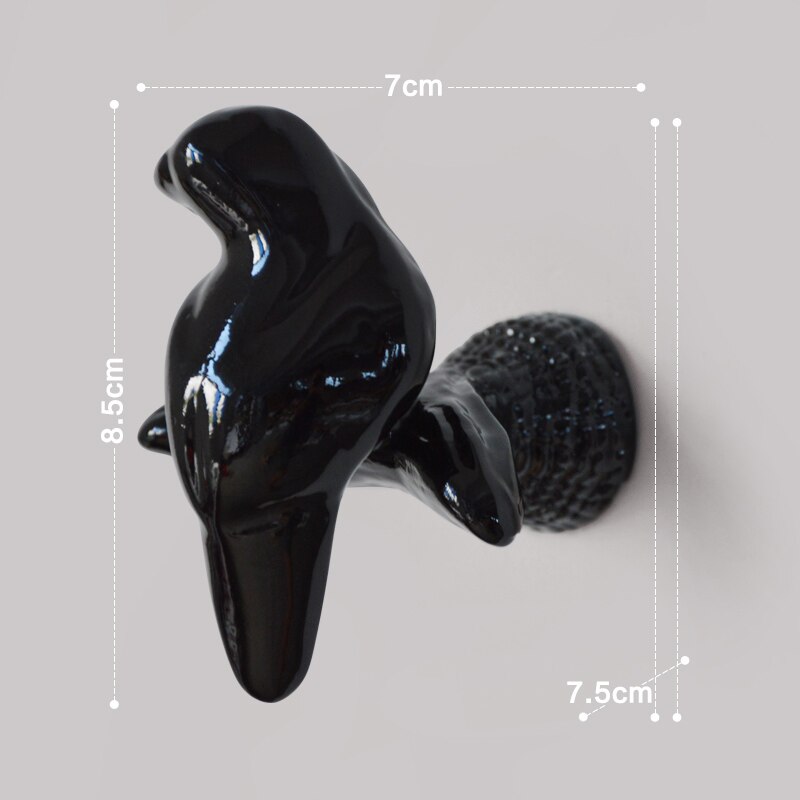 8 x 5 x 5cm watermuurhangers voor het ophangen van jassen, hoeden, kleding, wit/zwart/goud/rood/blauw/groen premium hars wandhaken p: P