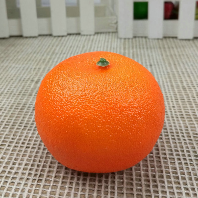 Verscheidenheid Kunstmatige Vruchten Plastic Nep Fruit Keuken Tafel Diy Home Decoratie Apple, Oranje, Perzik, Geel Peer, persimmon: 2