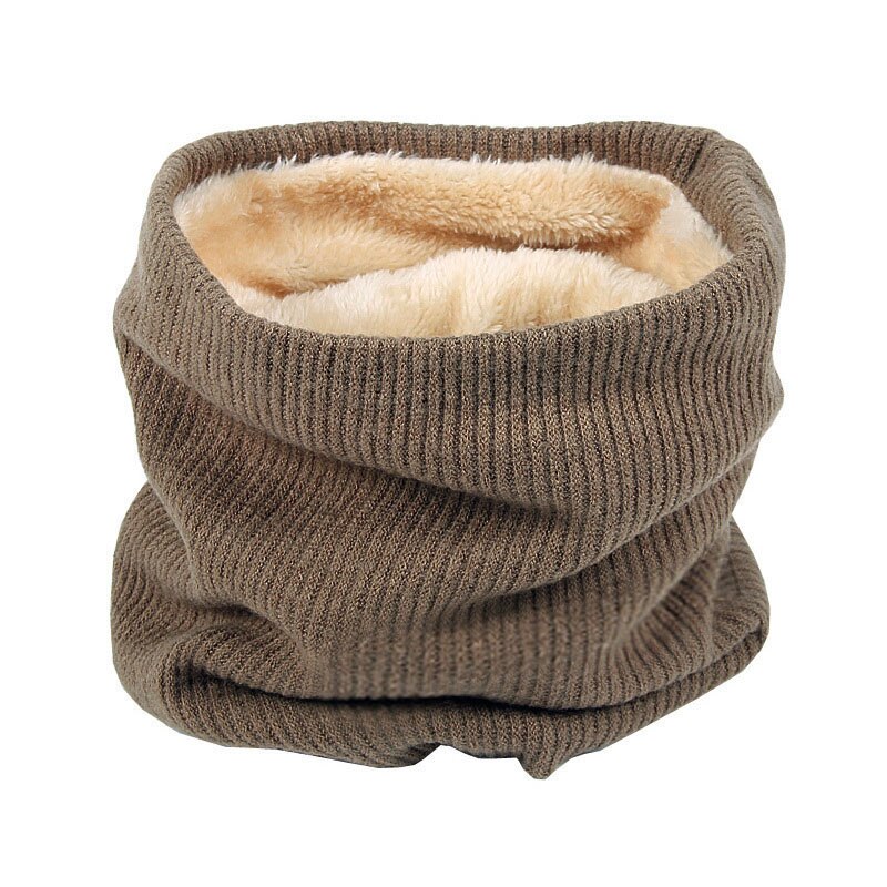 Écharpe d'hiver pour femmes, écharpe arrondie tricotée, écharpe, plus épaisse, pour cou, foulard cercle, écharpe d'hiver: Style 3 khaki