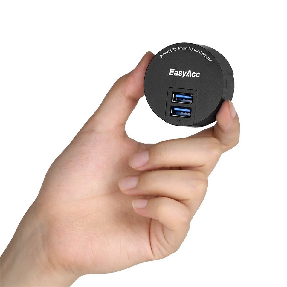 EasyAcc 3.4 A USB charger 2 Port Portable Dual USB power adapter for iPhone SE 6s, 6 Plus, iPad Pro / Air / Mini EU Plug