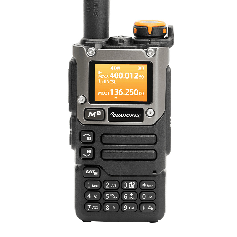 Quansheng uv -k6 walkie talkie 5w air band radio type c charge uhf vhf dtmf fm scrambler noaa wireless frequency two-way cb radio