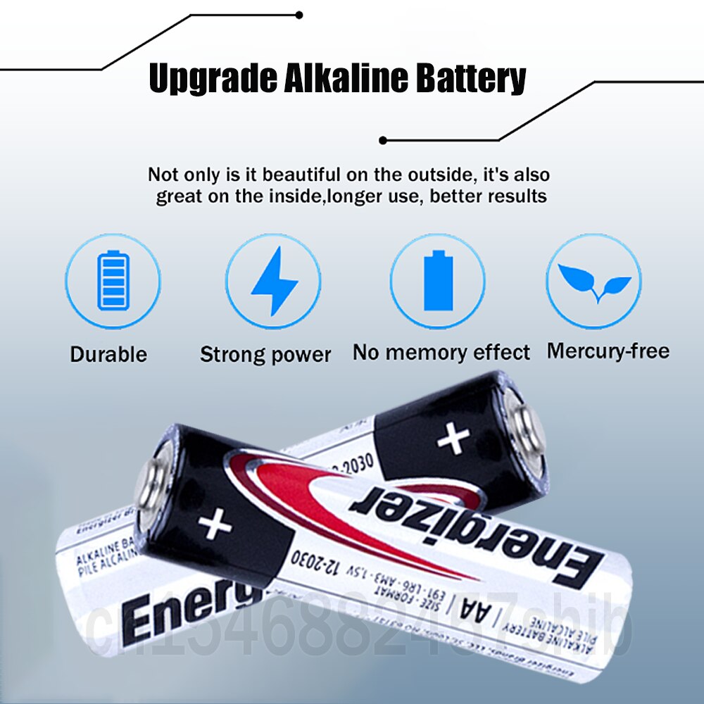 4pcs Original Energizer 1.5V AA LR6 Alkaline Battery For Toy Remote Control Camera Mouse LED Flashlights 2A Dry Primary Batteria