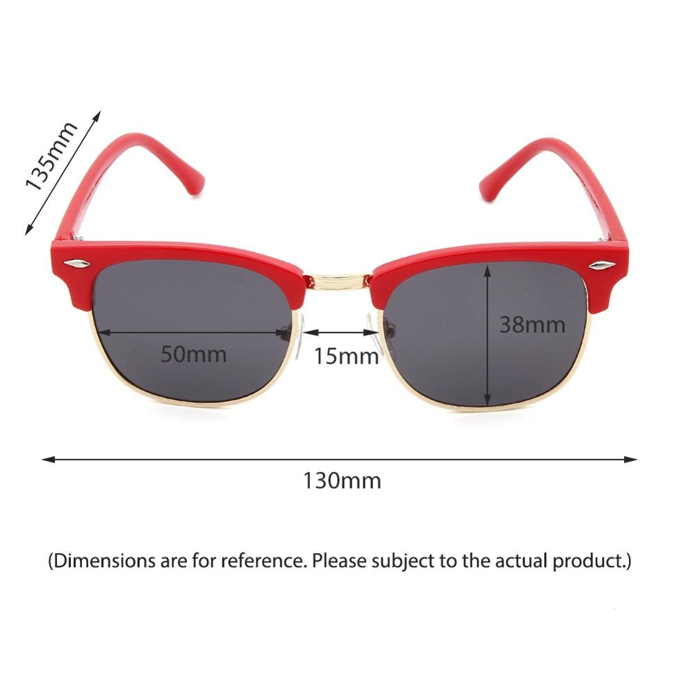Lunettes De Soleil Polarisées Enfants UV400 - Monture Tortue, Unisexe