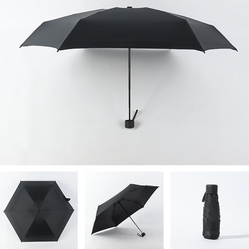 Flat Lightweight Umbrella Parasol light pocket bag Folding Sun Mini Umbrella #3B22