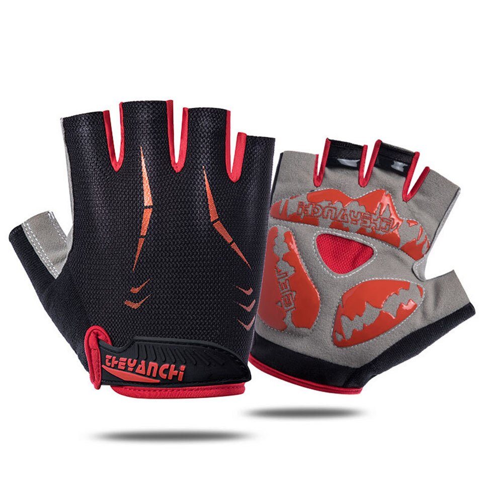 Oddychające rękawiczki robić ćwiczeń silikonowe dłonie dziurawy Powrót rękawice gimnastyczne podnoszenie ciężarów trening hantle na wolnym powietrzu kulturystyka Accessorie
