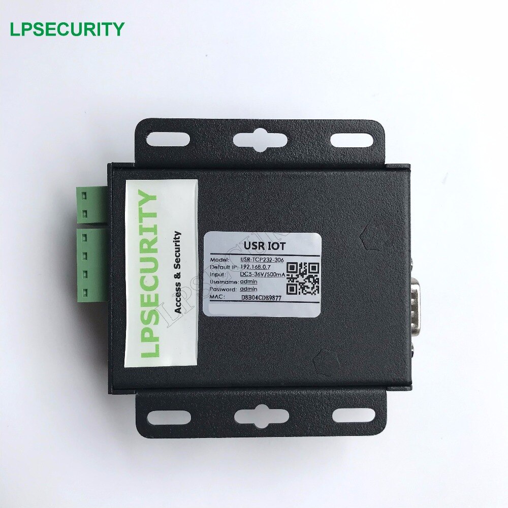 USR-TCP232-306 Serial to LAN Ethernet Modems Converters RS422/RS232/RS485 Serial to Ethernet Support DNS DHCP Buit-in Webpage