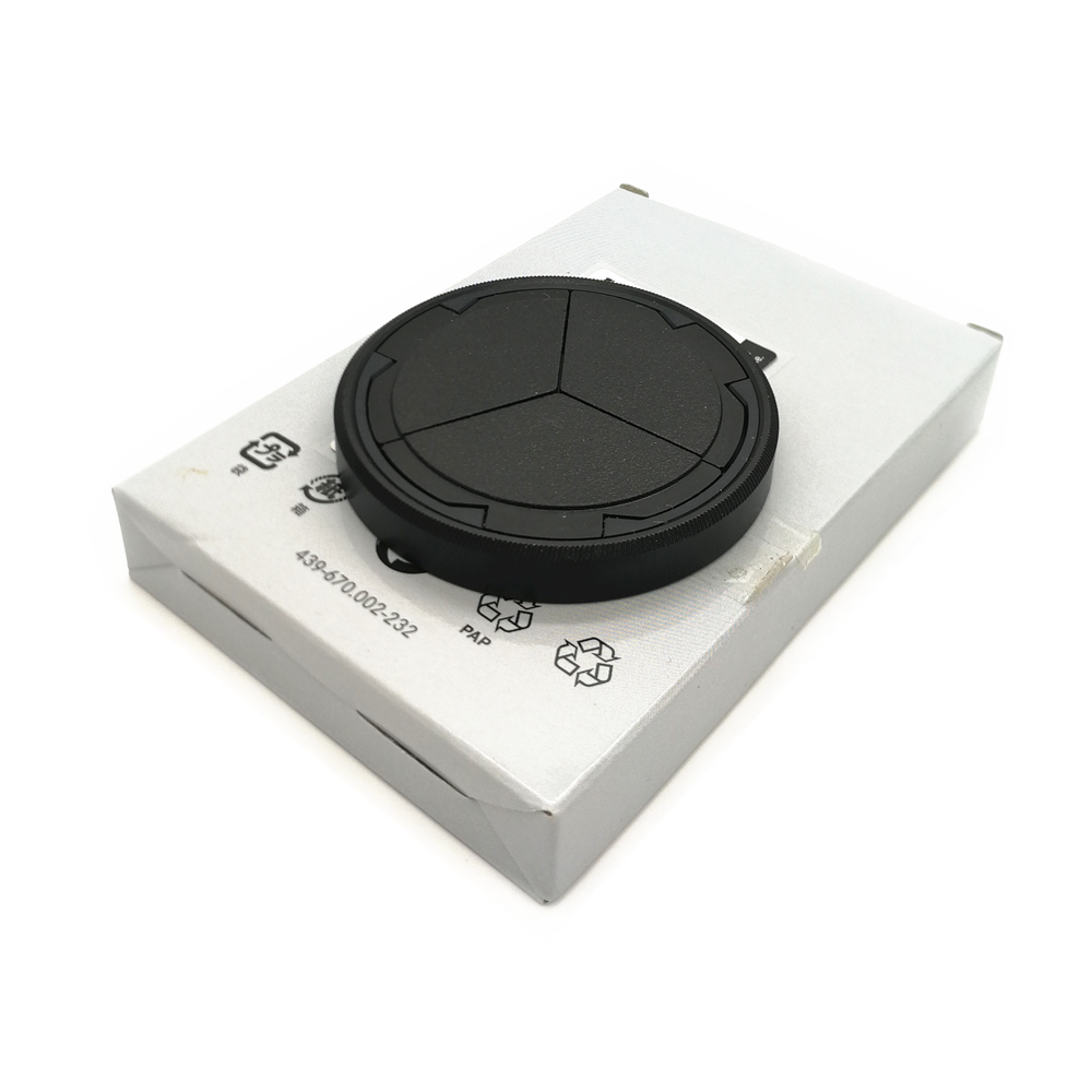 Auto-Objektivdeckelabdeckung + UV-Objektivfilter für Leica D-LUX7 D-LUX8 DLUX7 DLUX8 D LUX7 LUX8 D-LUX 7 8 D7 D8 Kamera: Licht Grau