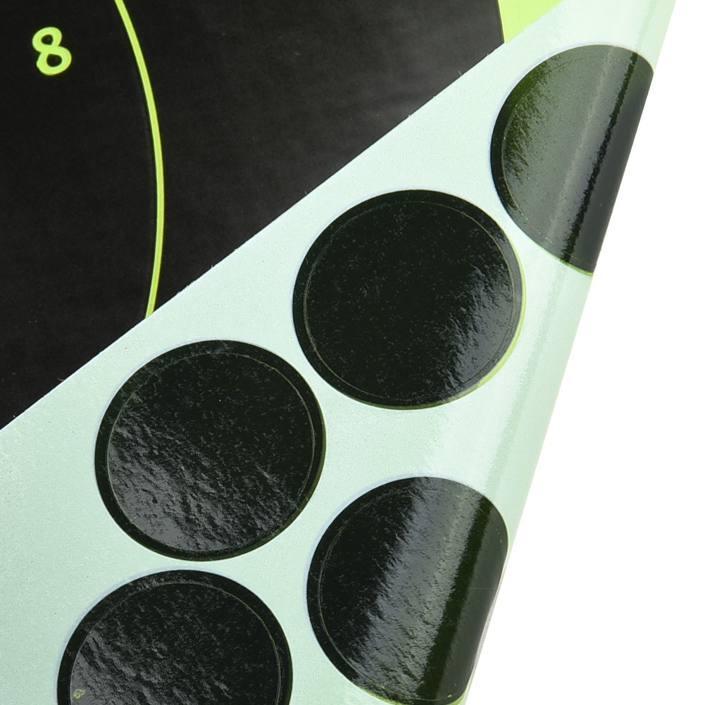 50 Fluorescerende Groene Vuurwapens Schieten Doel Schieten Stickers Waarschuwing Stickers Schieten Accessoires