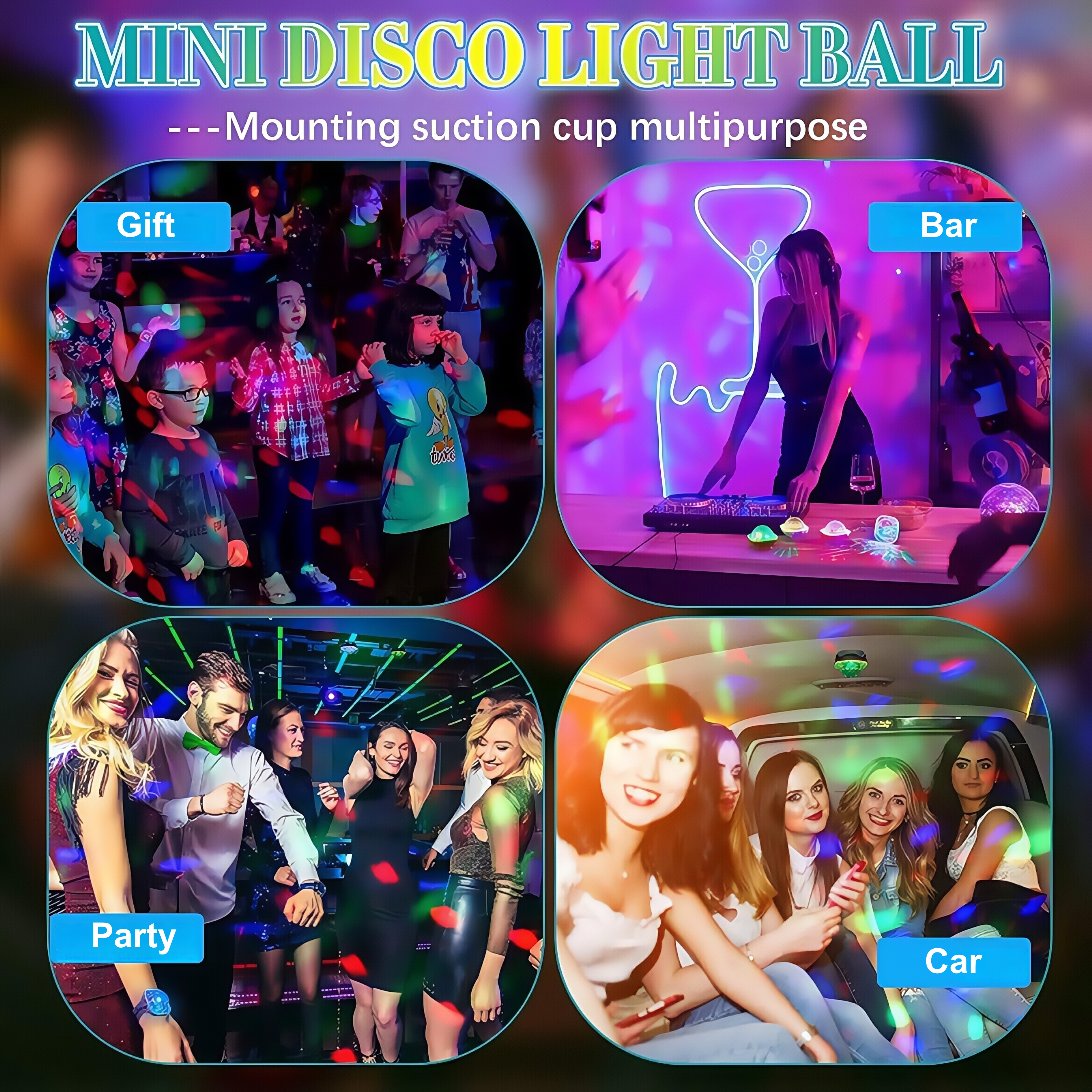 Rgb mini lydkontroll disco scene strobelys bærbar håndleddslampe bærbar scenelys for disco ktv hjemmefestbar