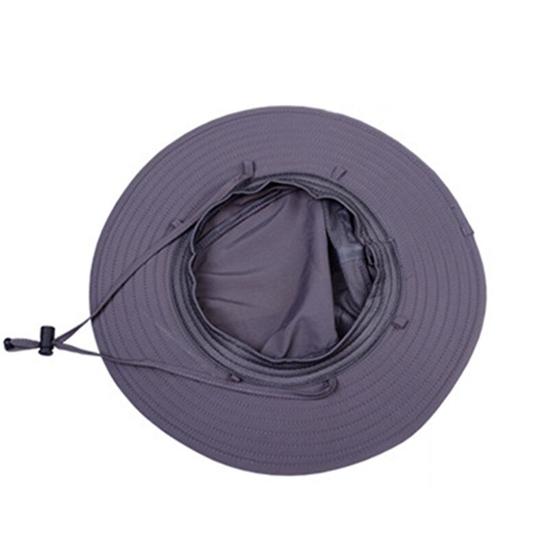 Unisex zonnepet met uv-bescherming, brede rand, vissershoed met afneembare nekflap voor mannen of vrouwen