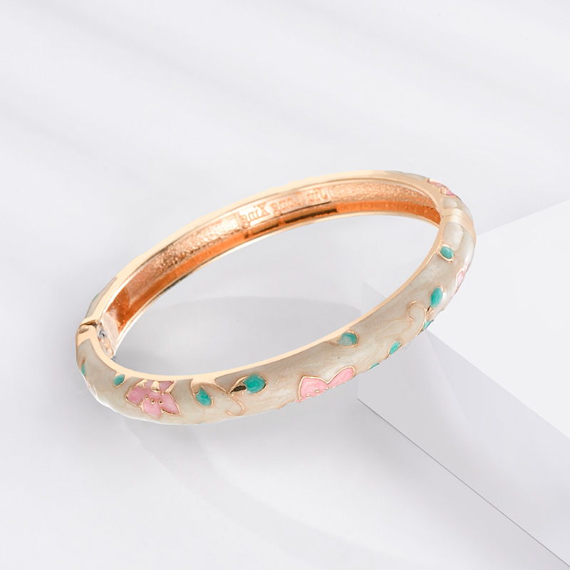 Bracelet en émail pour femme, bracelet à la main, bracelet hawaïen Everisonne, bijoux africains, Inde, Dubaï, de fête des mères: Couleur jaune clair