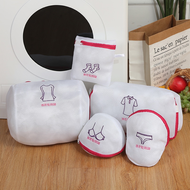 Laundry bag style Japanese embroidery washing care bag Special coarse mesh clothes washing machine bag