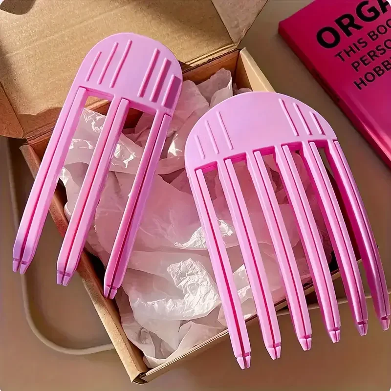 2 pçs fofo hairpin curling franja clipes raízes de cabelo volumizing grampos de cabelo conjunto feminino curling clipe fixo moda volume rolo de cabelo