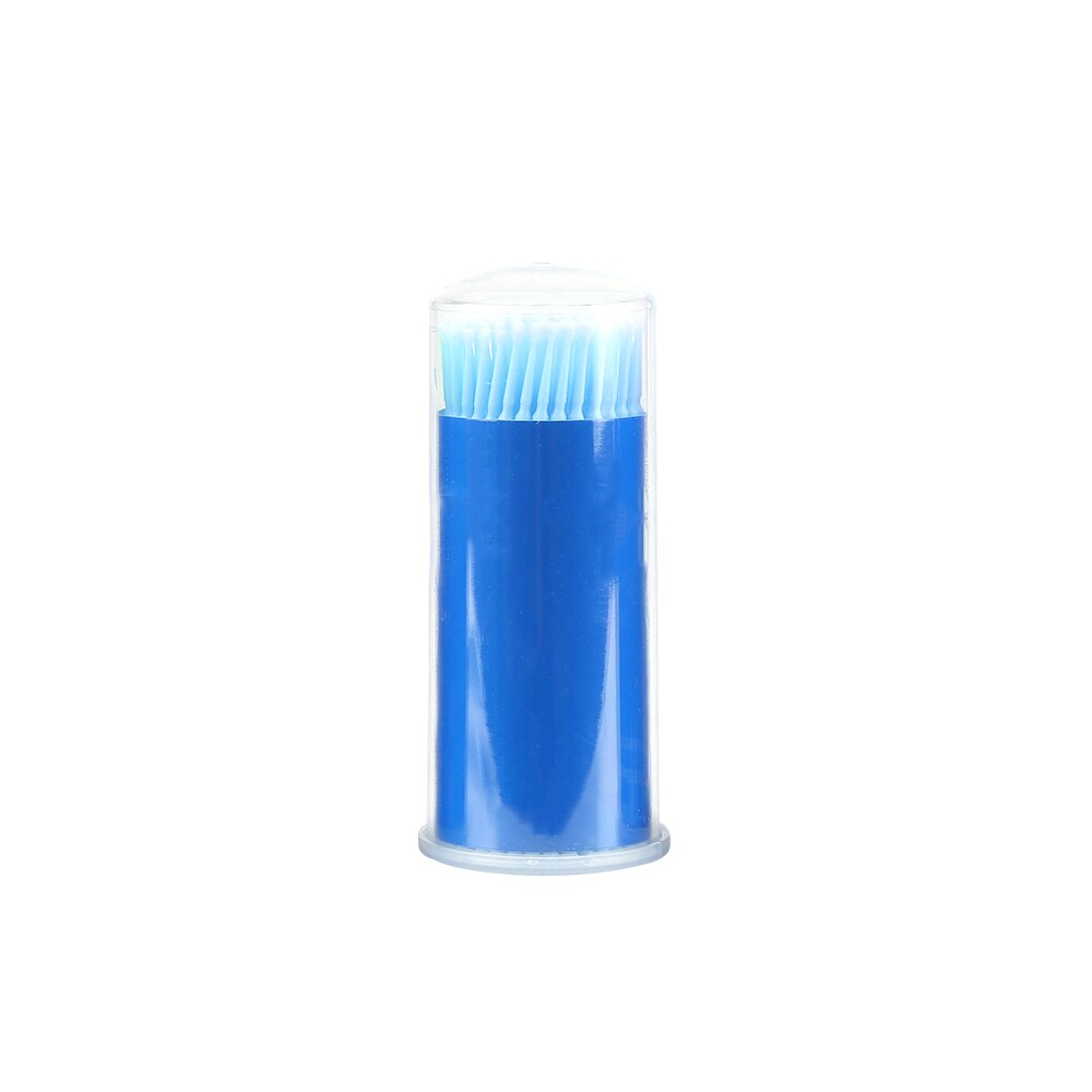 100 pièces multifonction applicateur brosses dentaire Micro brosse pinceaux de maquillage jetable Extension de cils dents outil de blanchiment TSLM2: Bleu