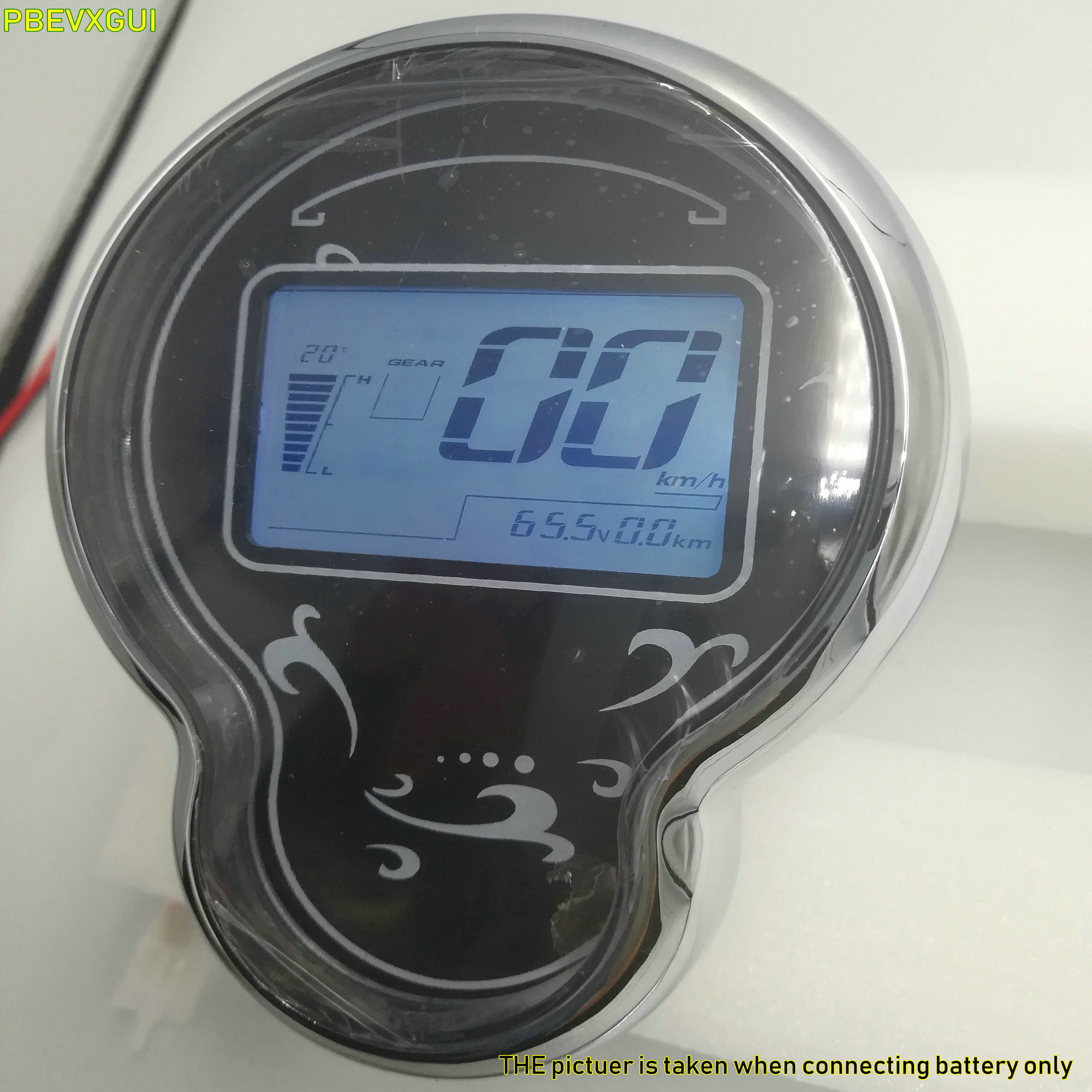 Kanylavy P3C LCD-display, dashboard, kleurrijk scherm, 24 V, 36 V, 48 V, 60 V, elektrische fietsmeter voor elektrische scooters (5 pins