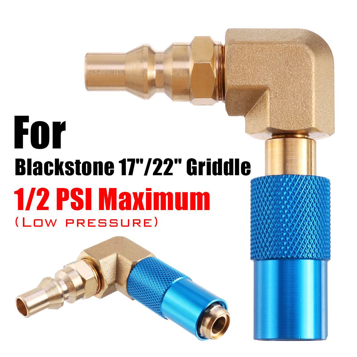 High ConvertaBPA RV Quick-Connect Adapter For Blackstone 17''/22'' Griddle BBQ Grill