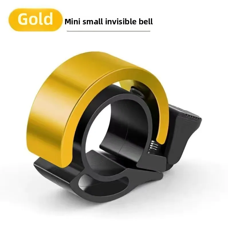 Sonnette de vélo 22mm de diamètre du guidon VTT vélo de route cloche de vélo en alliage d'aluminium lame 90 décibel anneau de direction de vélo: YELLOW