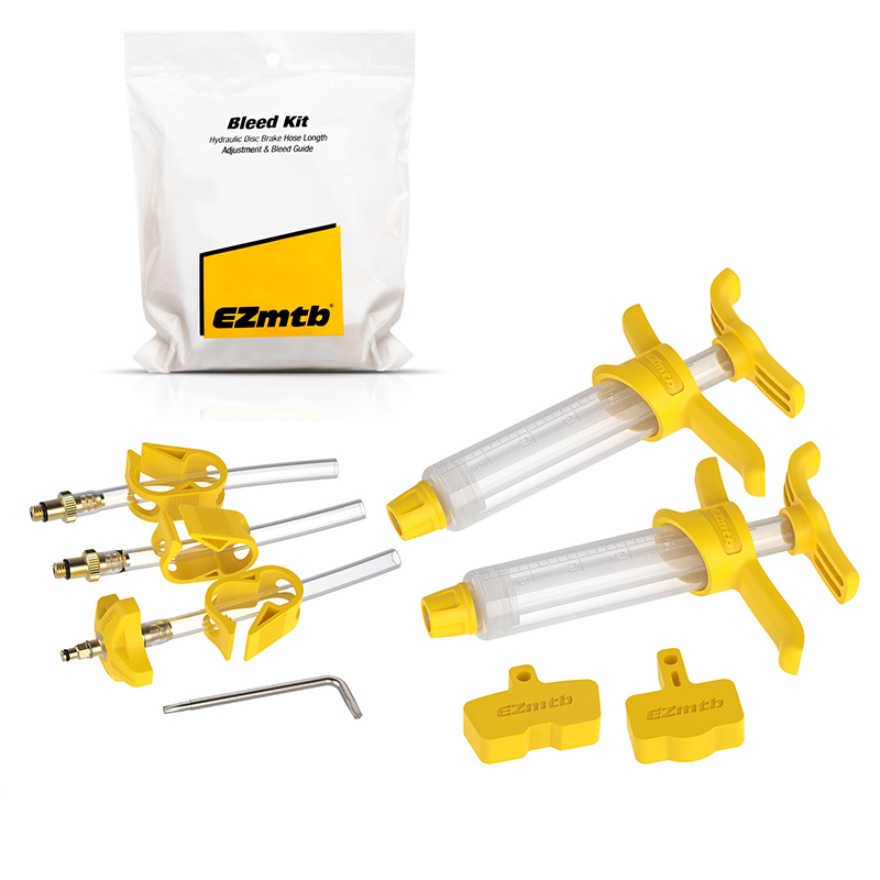 Kit de purga de freno de disco hidráulico de bicicleta para SRAM AVID S4 guía de código de borde RSC R nivel Ultimate TLM Red eTap EZMTB herramienta de reparación de bicicletas: Negro