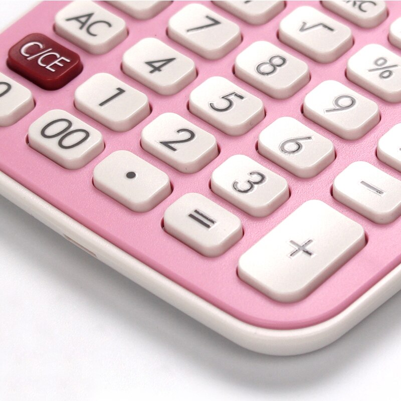 1Pcs Student Calculator Small Mini Computer Girl Cute Pink Student Computing Personality Portable Carrying
