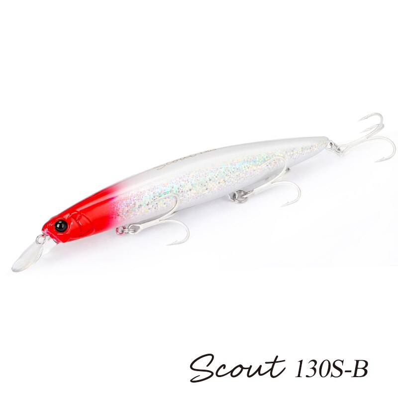 TSURINOYA 130S-señuelo de pesca de pececillo que se hunde, SCOUT, 130mm, 24g, fundición larga, lengüeta de lubina, cebos duros artificiales grandes para pesca en el mar: YELLOW