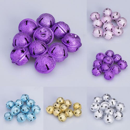 Juego de 10 cascabeles brillantes, colgante de Navidad, suministros festivos para , decoración, carillón de viento, adornos de Navidad