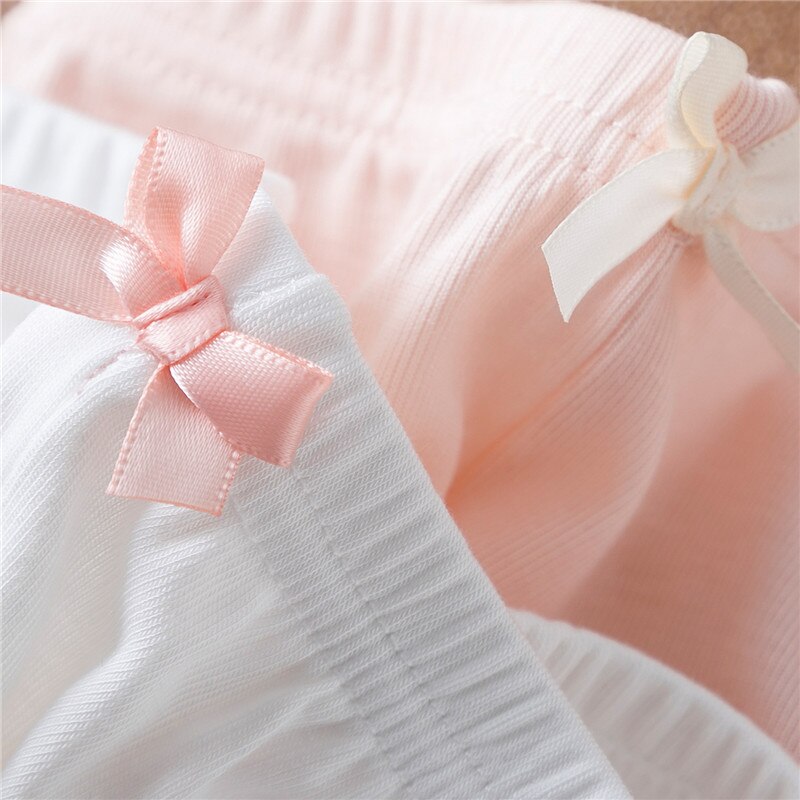 Girl Safety Shorts Pants Solid Underwear Soft Elastic Cotton Leggings Girls Lace Briefs Short Pants For Children Underpants