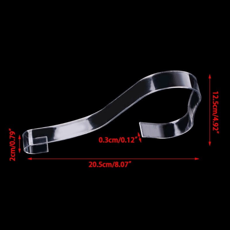 Clear Acrylic Shoes Display Rack Stand Shoes Store Holder Plastic Hanging Hook Q1FE