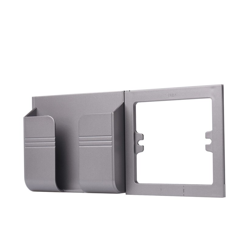 Bcsongben EU socket USB port wall charger 2.1A dual ports phone charger adapter plug socket Outlet Adapter Paste Holder: Silver